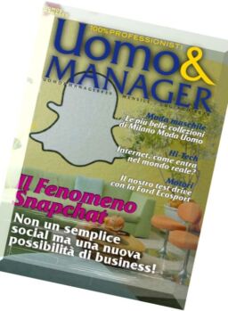 Uomo & Manager – Luglio-Agosto 2016