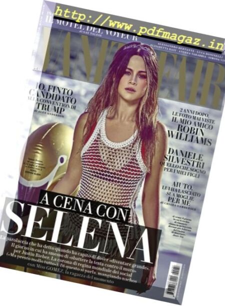 Vanity Fair Italia – 10 Agosto 2016 Cover
