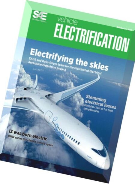 Vehicle Electrification – 24 October 2013 Cover