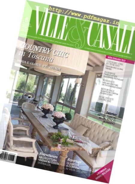 Ville E Casali – Agosto 2016 Cover