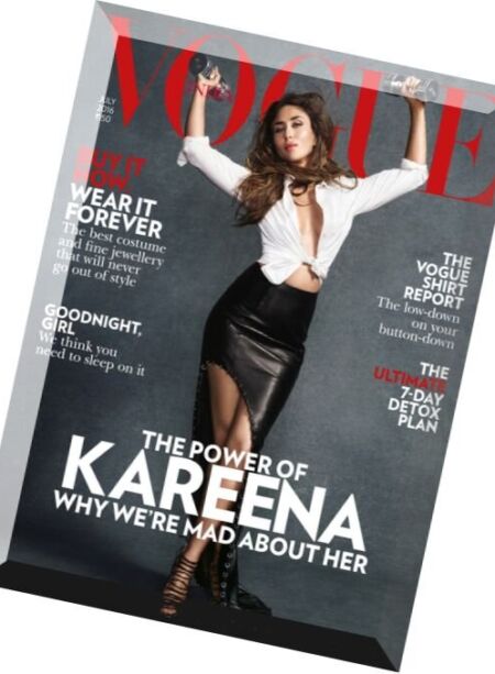 VOGUE India – July 2016 Cover