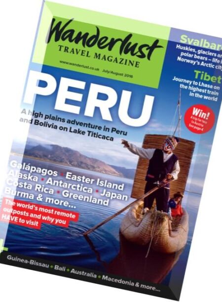 Wanderlust – July-August 2016 Cover