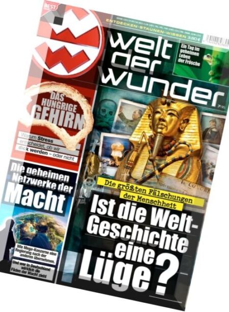 Welt der Wunder – Juli 2016 Cover