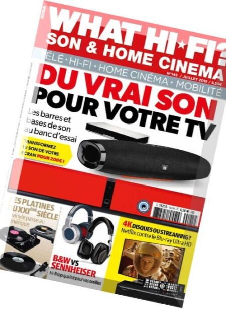 What Hi-Fi France – Juillet 2016 Cover