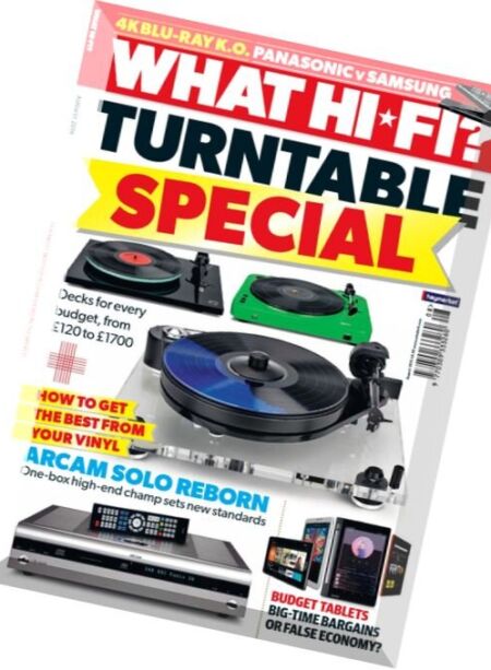 What Hi-Fi Sound and Vision UK – August 2016 Cover