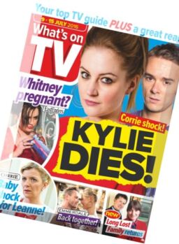 What’s on TV – 9 July 2016