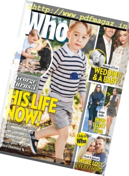 Who – 8 August 2016 Cover