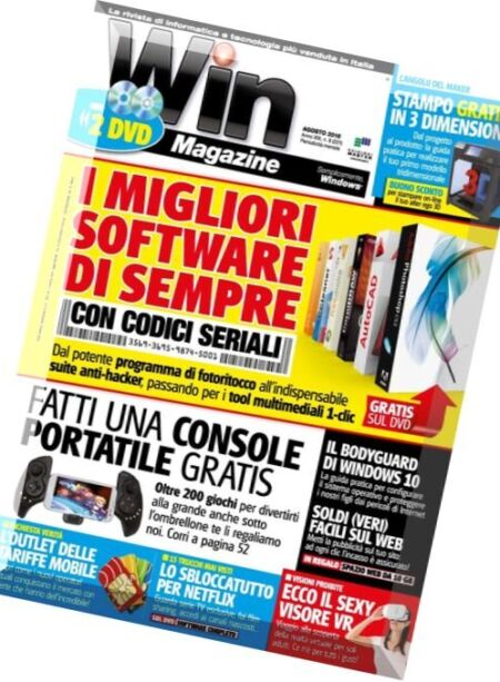 Win Magazine – Agosto 2016 Cover