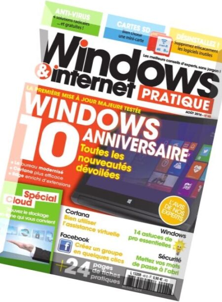 Windows & Internet Pratique – Aout 2016 Cover