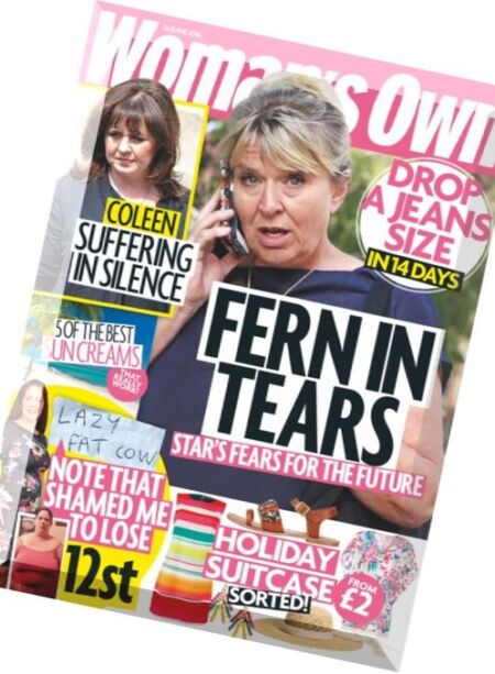 Woman’s Own – 20 June 2016 Cover