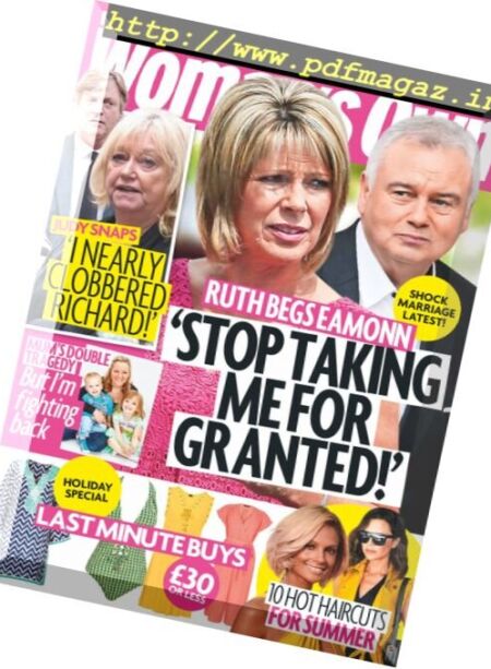 Woman’s Own – 8 August 2016 Cover