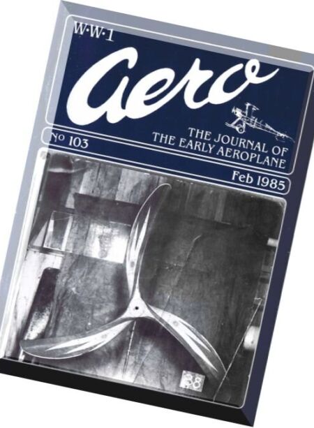 WW1 Aero – N 103, 1985 Cover