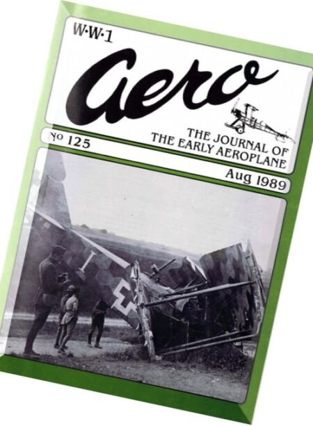 WW1 Aero – N 125, 1989 Cover