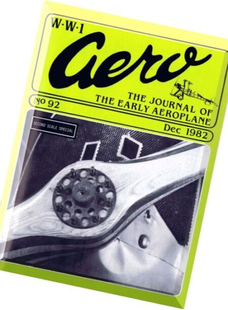 WW1 Aero – N 92, 1982 Cover