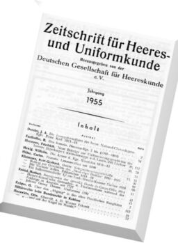 Zeitschrift fur Heeres- und Uniformkunde – N 140-145, 1955