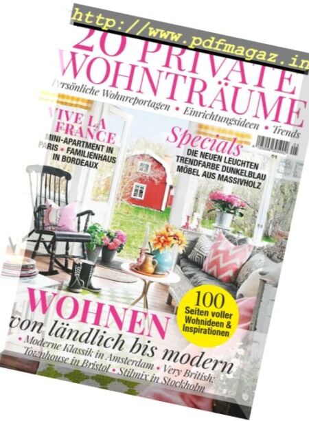 20 Private Wohntraume – September-Oktober 2016 Cover