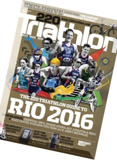 220 Triathlon UK – August 2016 Cover