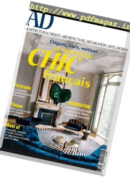 AD Architectural Digest France – Aout-Septembre 2016 Cover