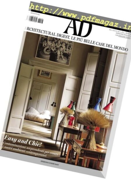 AD Architectural Digest Italia – Settembre 2016 Cover