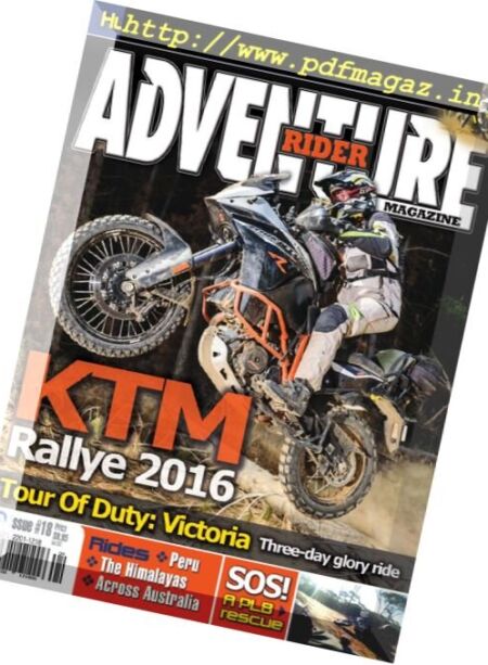Adventure Rider Magazine – August-September 2016 Cover
