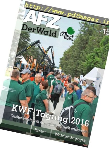 AFZ DerWald – 1 August 2016 Cover
