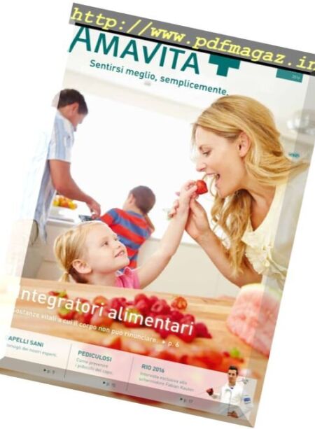 Amavita Magazine – Agosto 2016 Cover