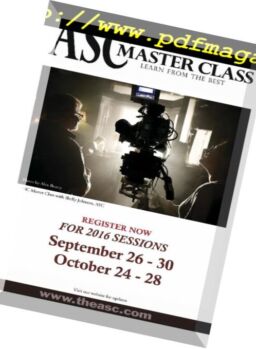 American Cinematographer – September 2016