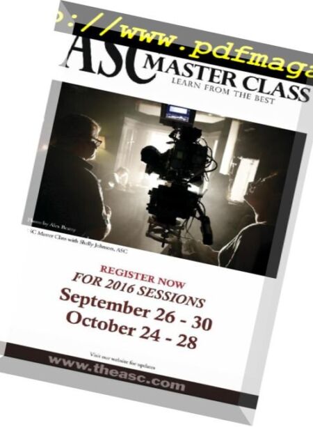 American Cinematographer – September 2016 Cover