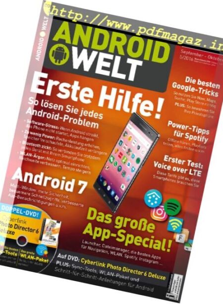 Androidwelt – September-Oktober 2016 Cover