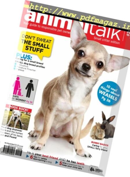 Animal Talk – August 2016 Cover