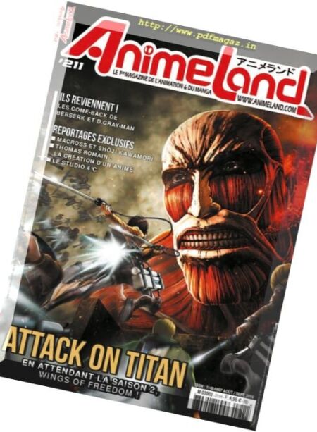 AnimeLand – Aout-Septembre 2016 Cover