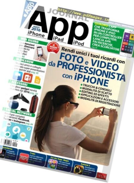 App Journal – Marzo 2016 Cover