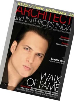 Architect and Interiors India – August 2016