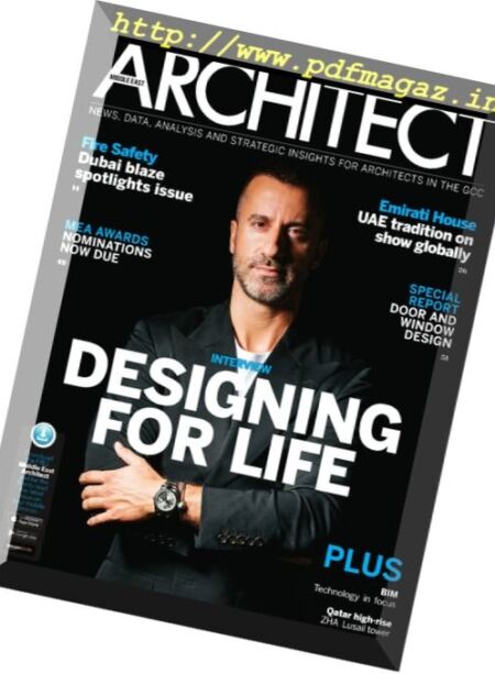 Architect Middle East – August 2016 Cover