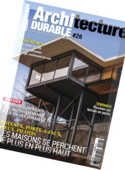 Architecture Durable – Aout-Octobre 2016