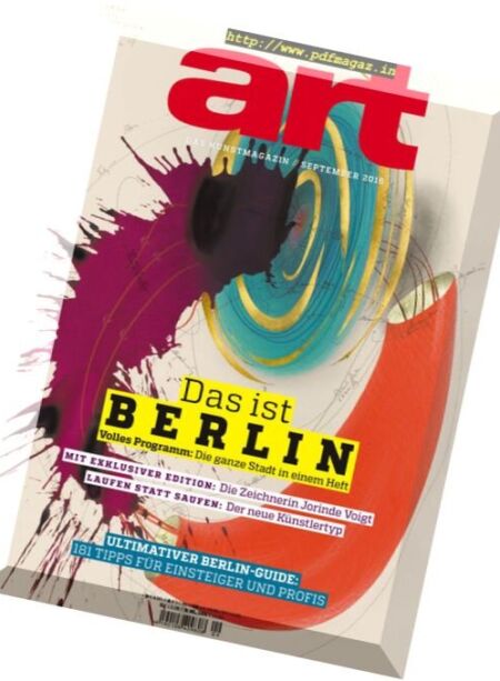Art Germany – September 2016 Cover