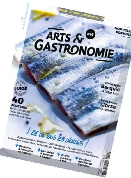 Arts & Gastronomie – Ete 2016 Cover