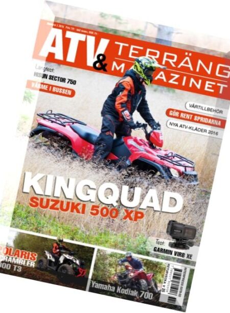 ATV & Terrang Magazinet – Nr.2, 2016 Cover