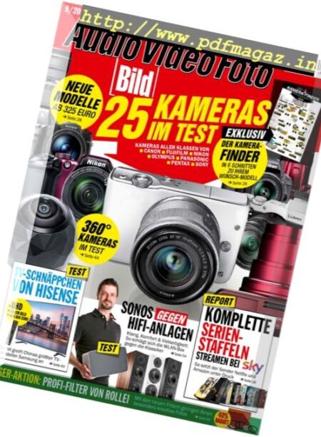 Audio Video Foto Bild – September 2016 Cover