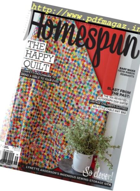 Australian Homespun – August 2016 Cover