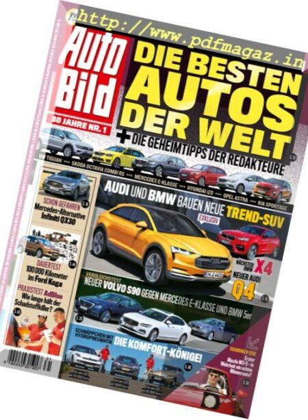 Auto Bild Germany – 5 August 2016 Cover