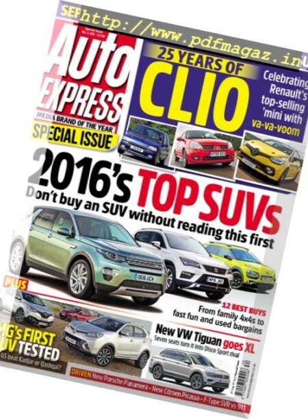 Auto Express – 24 August 2016 Cover