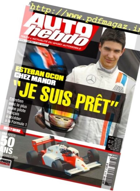 Auto Hebdo – 17 Aout 2016 Cover