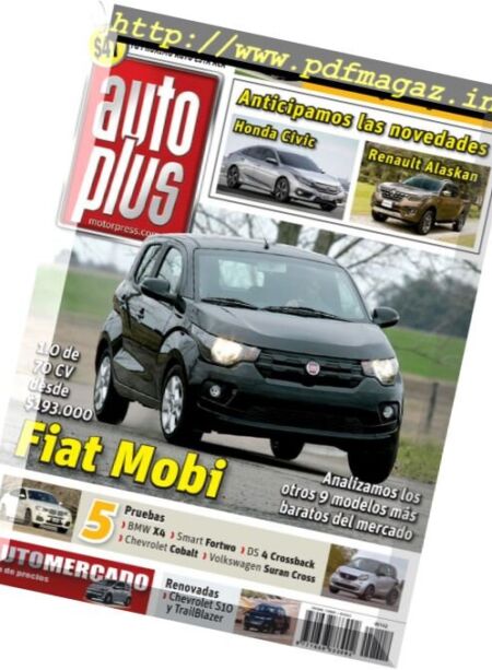 Auto Plus – Agosto 2016 Cover