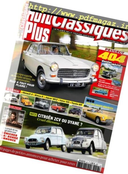 Auto Plus Classiques – Aout-Septembre 2016 Cover