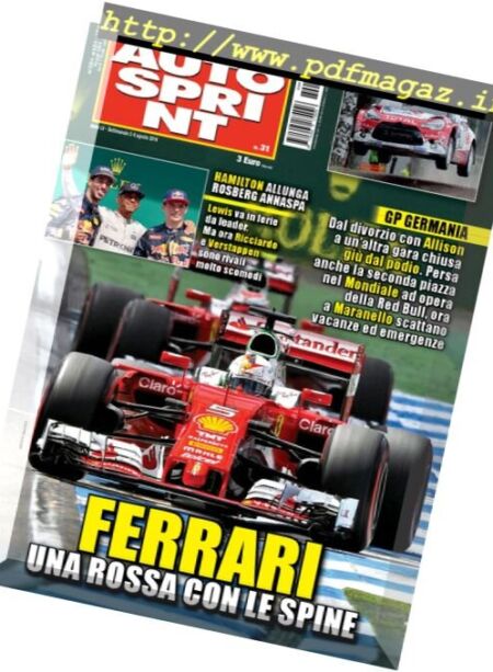 Auto Sprint – 2 Agosto 2016 Cover