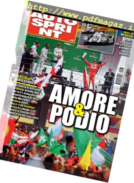 Auto Sprint – 6 Settembre 2016 Cover