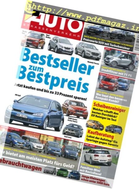 Auto Strassenverkehr – 10 August 2016 Cover