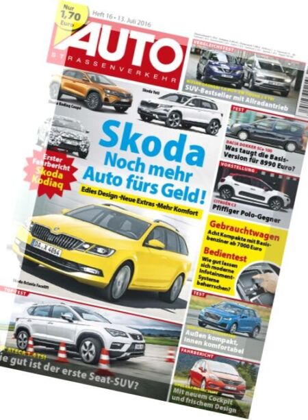 Auto Strassenverkehr – 13 Juli 2016 Cover