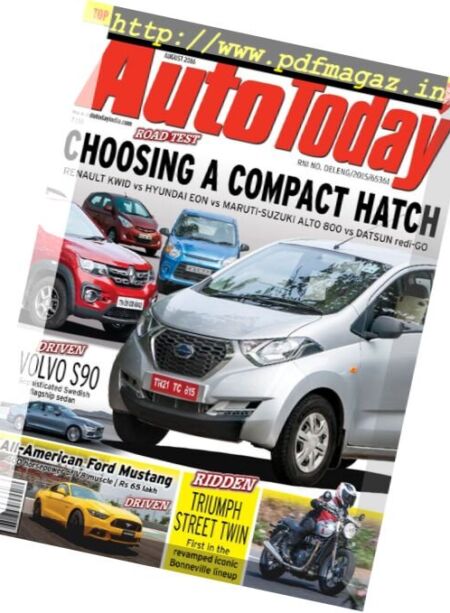 Auto Today – August 2016 Cover